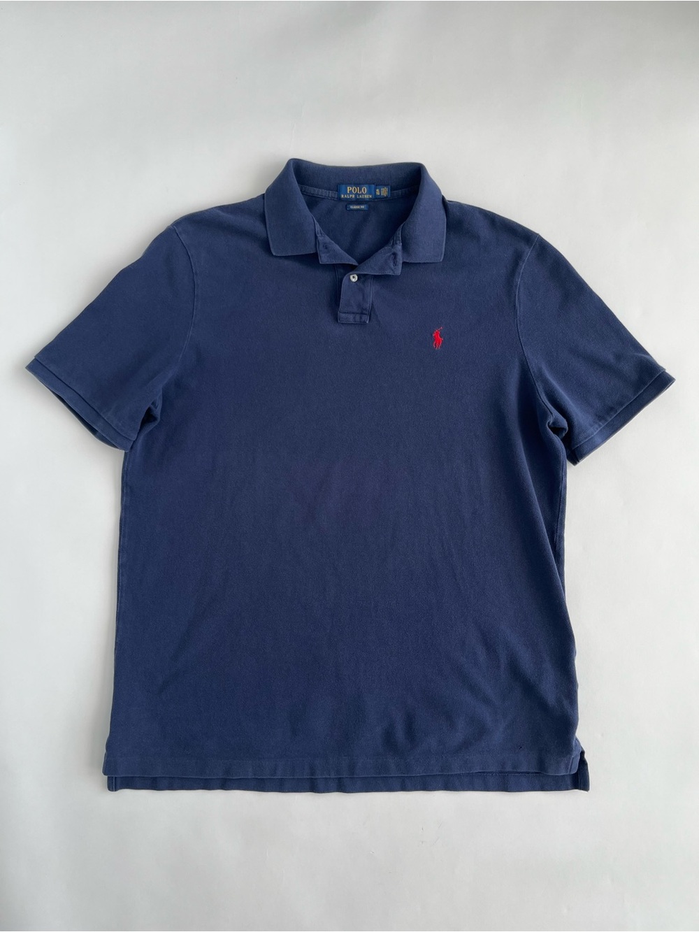 Polo Ralph Lauren Men’s Navy Short-Sleeve Cotton Polo Shirt